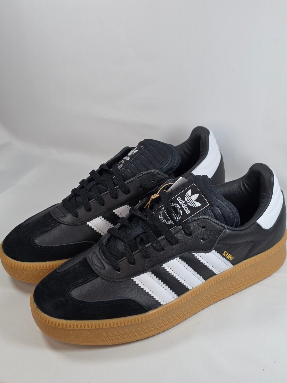 Adidas Samba XLG – Men’s 11 – Black/White/Gum – Brand New in Box